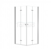 BESCO Kabina kwadratowa składana 80x80x195  Exo-H 80 Chrom KEH-80-195